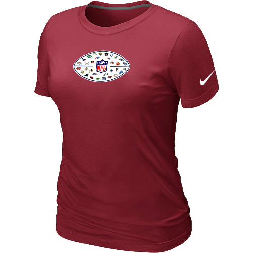 Nike NFL 32 Teams Logo Collection Locker Room Women T Shirt Red