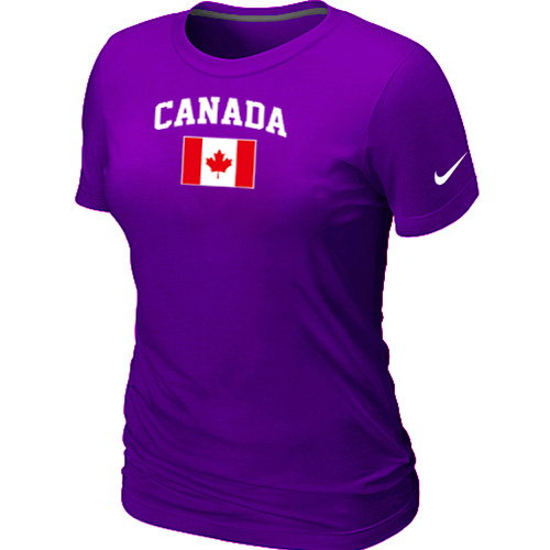 Nike 2014 Olympics Canada Flag Collection Locker Room Women T Shirt Purple