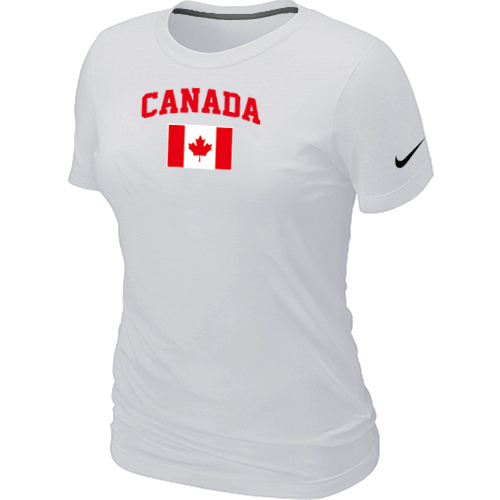 Nike 2014 Olympics Canada Flag Collection Locker Room Women T Shirt White