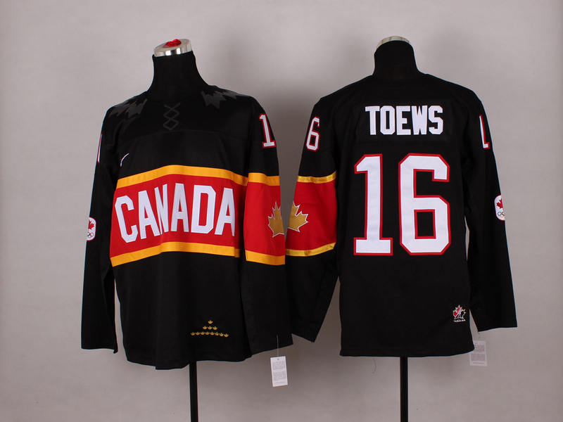 Canada 16 Toews Black 2014 Olympics Jerseys