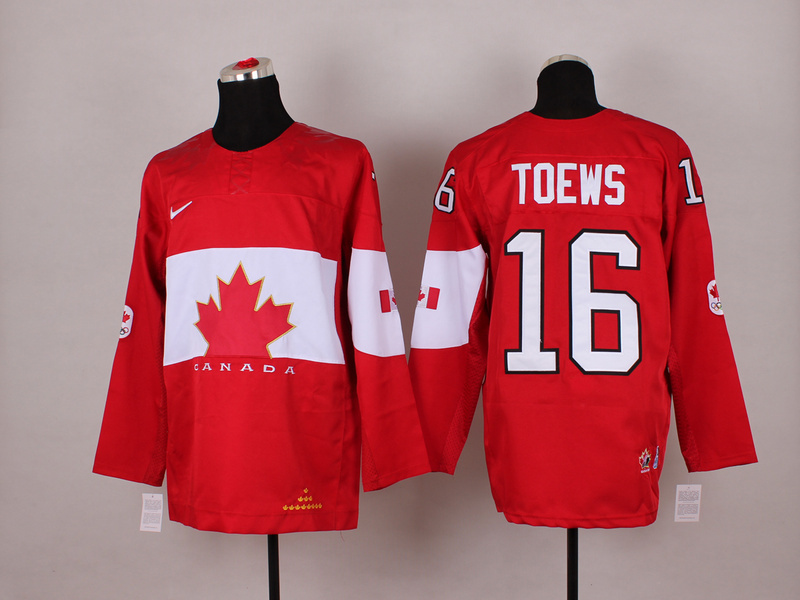 Canada 16 Toews Red 2014 Olympics Jerseys