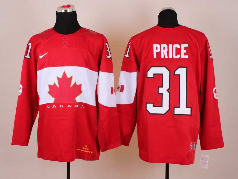 Canada 31 Price Red 2014 Olympics Jerseys