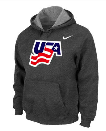Nike USA Graphic Legend Performance Pullover Hoodie Dark Grey Jerseys