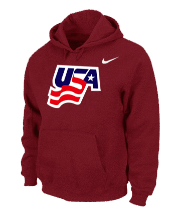 Nike USA Graphic Legend Performance Pullover Hoodie Red Jerseys