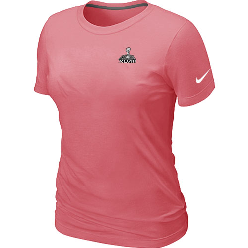 Nike Seattle Seahawks Super Bowl XLVIII Champions Trophy Collection Locker Room Women T Shirt Pink