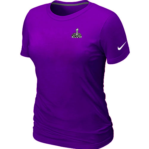 Nike Seattle Seahawks Super Bowl XLVIII Champions Trophy Collection Locker Room Women T Shirt Purple