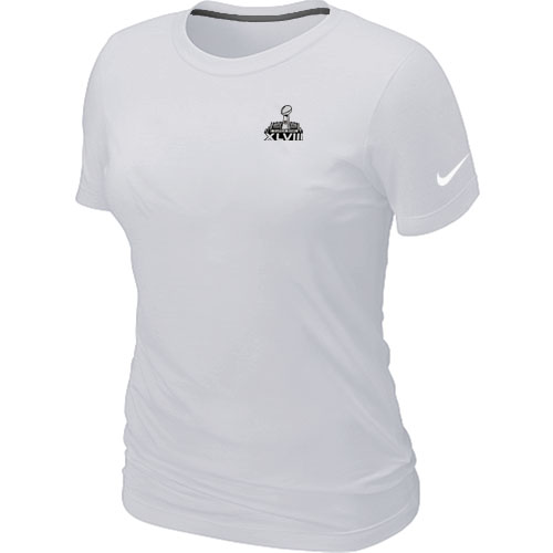 Nike Seattle Seahawks Super Bowl XLVIII Champions Trophy Collection Locker Room Women T Shirt White