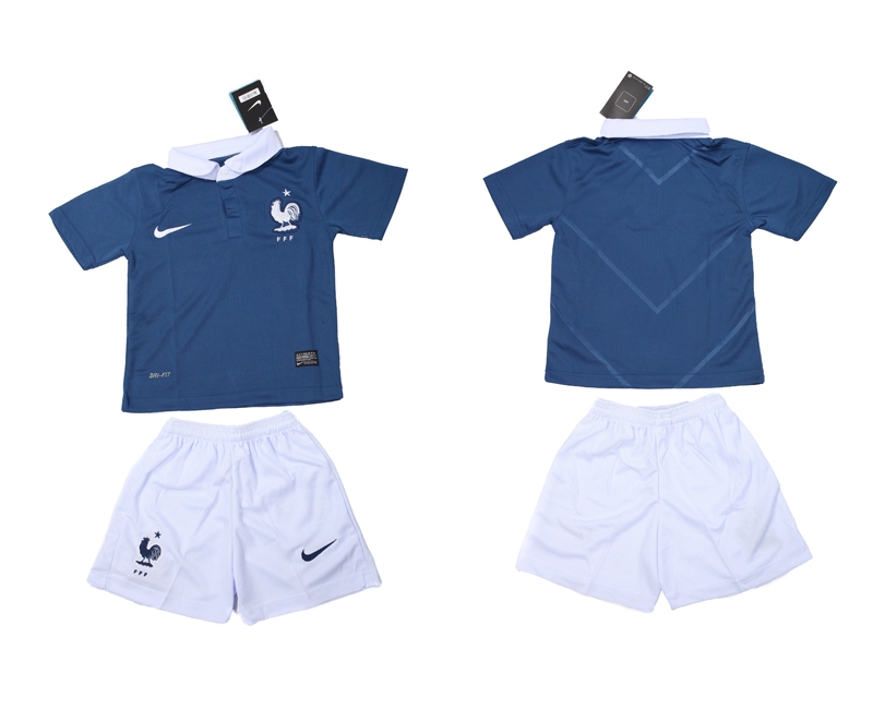 2014 World Cup France Home Kids Jerseys