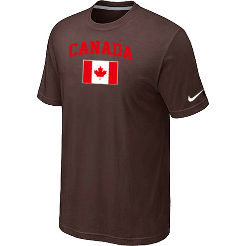 Nike 2014 Olympics Canada Flag Collection Locker Room T Shirt Brown
