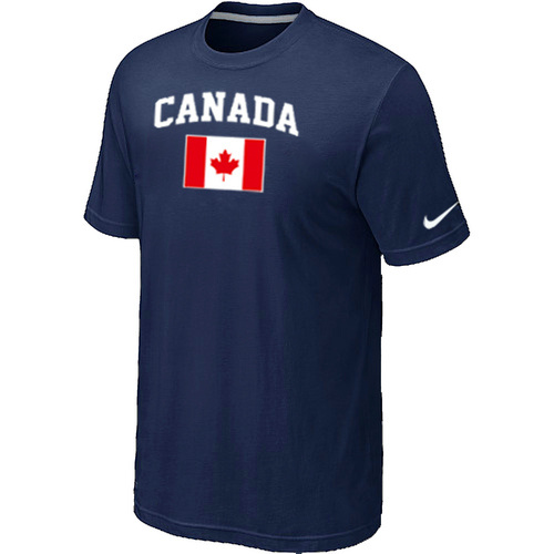 Nike 2014 Olympics Canada Flag Collection Locker Room T Shirt D.Blue