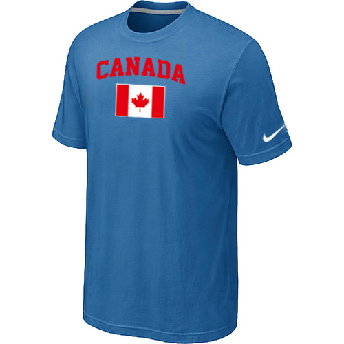 Nike 2014 Olympics Canada Flag Collection Locker Room T Shirt L.Blue - Click Image to Close