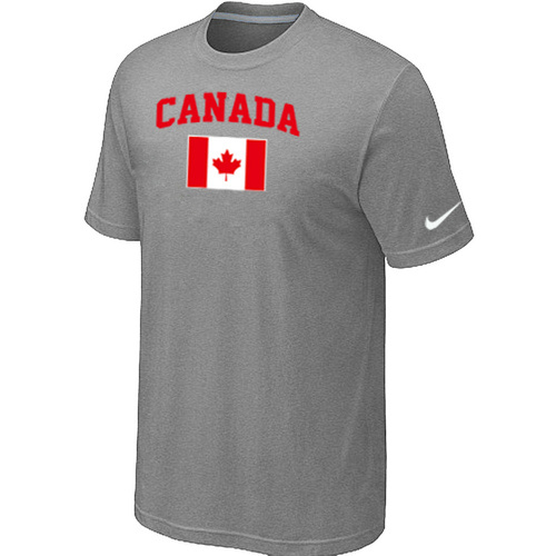 Nike 2014 Olympics Canada Flag Collection Locker Room T Shirt L.Grey - Click Image to Close