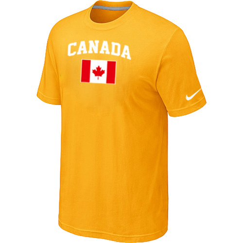 Nike 2014 Olympics Canada Flag Collection Locker Room T Shirt Yellow