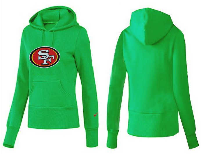 Nike 49ers Team Logo Green Women Pullover Hoodies 03