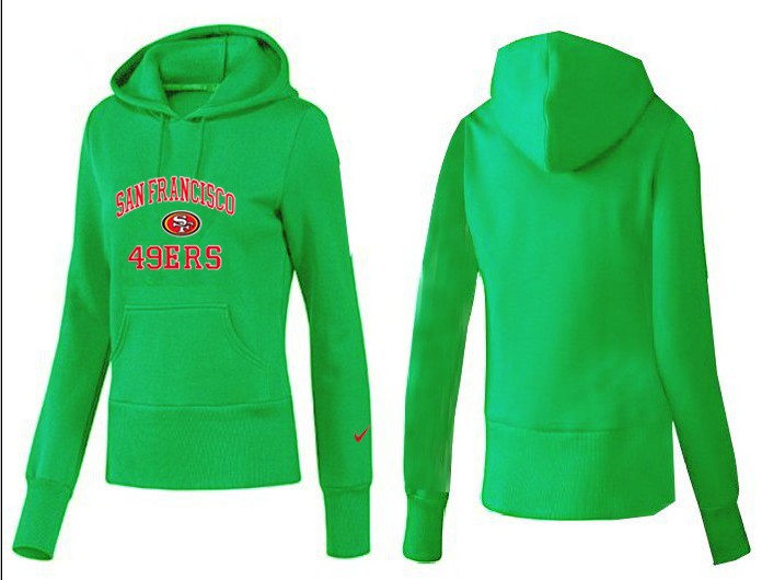 Nike 49ers Team Logo Green Women Pullover Hoodies 04