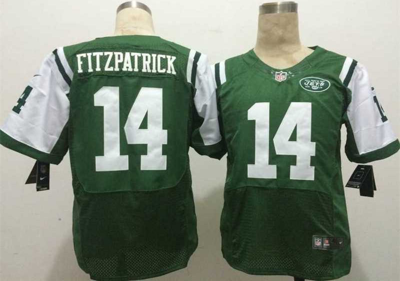Nike Jets 14 Ryan Fitzpatrick Green Elite Jersey