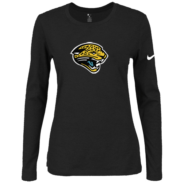 Nike Jacksonville Jaguars Women's Of The City Long Sleeve Tri Blend T Shirt Black