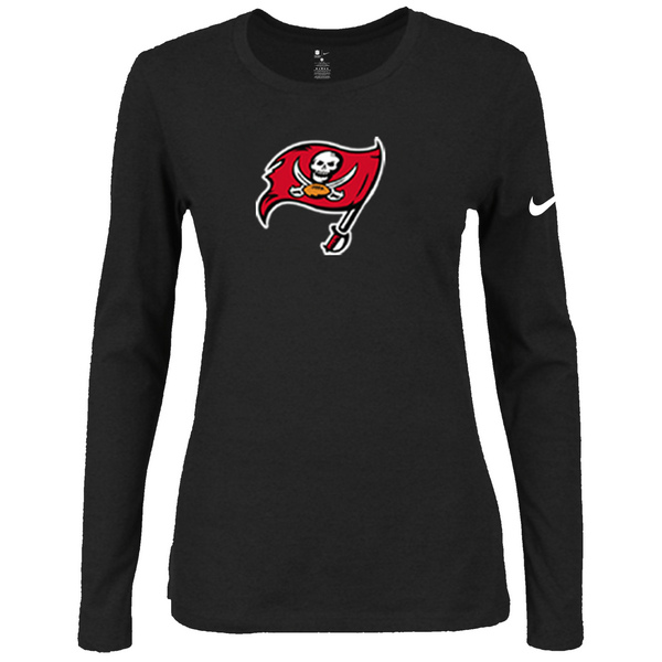 Nike Tampa Bay Buccaneers Women's Of The City Long Sleeve Tri Blend T Shirt Black