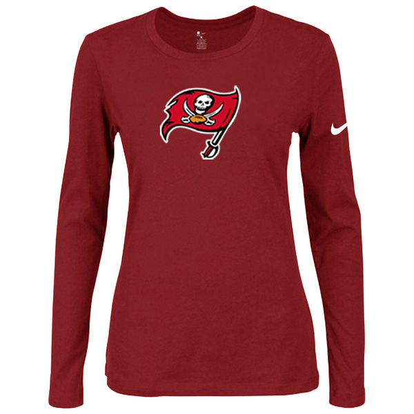 Nike Tampa Bay Buccaneers Women's Of The City Long Sleeve Tri Blend T Shirt Red