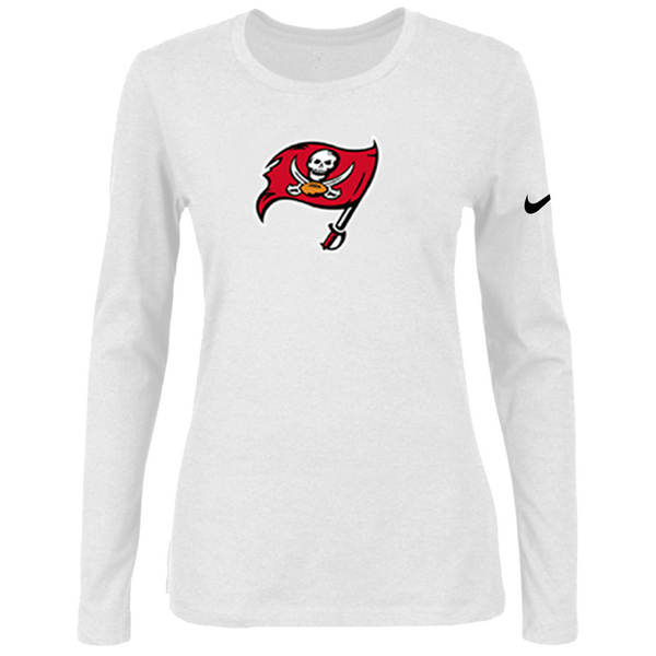 Nike Tampa Bay Buccaneers Women's Of The City Long Sleeve Tri Blend T Shirt White