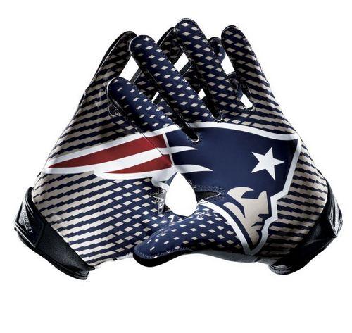 Men's Nike New England Patriots Vapor Jet 2.0 Gloves