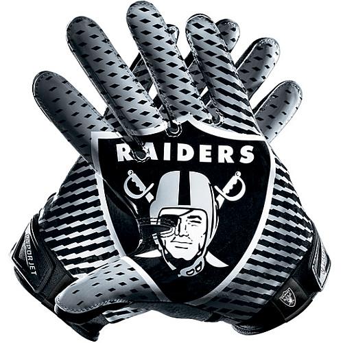 Men's Nike Oakland Raiders Vapor Jet 2.0 Gloves
