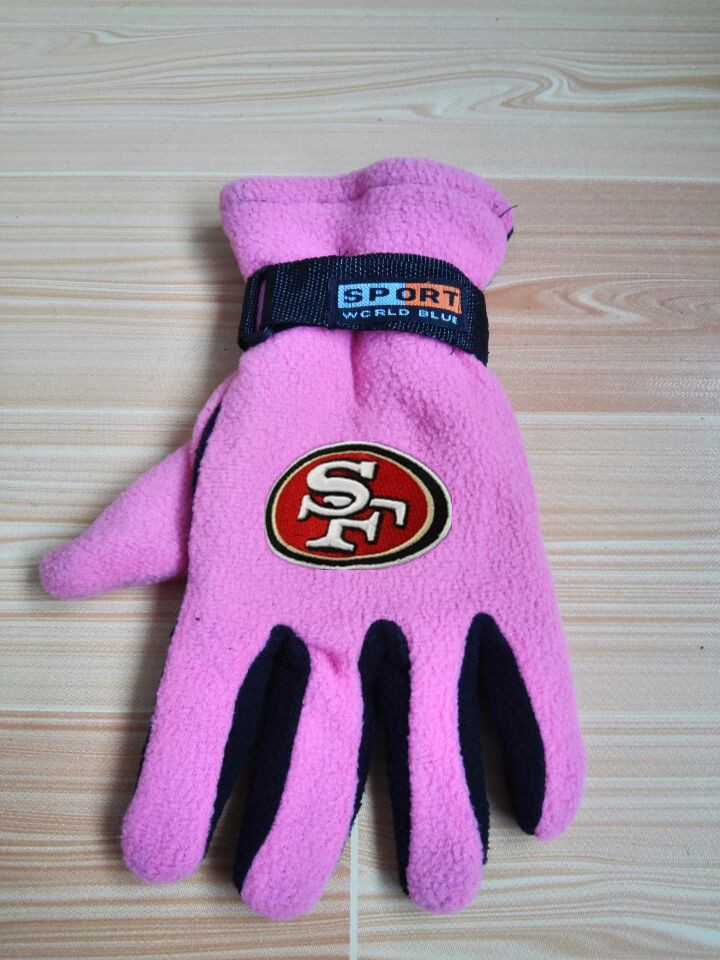 49ers Winter Velvet Warm Sports Gloves4