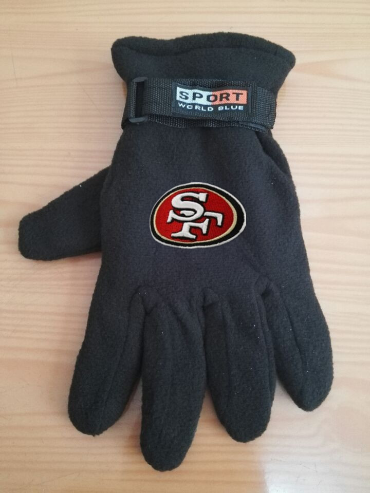 49ers Winter Velvet Warm Sports Gloves5