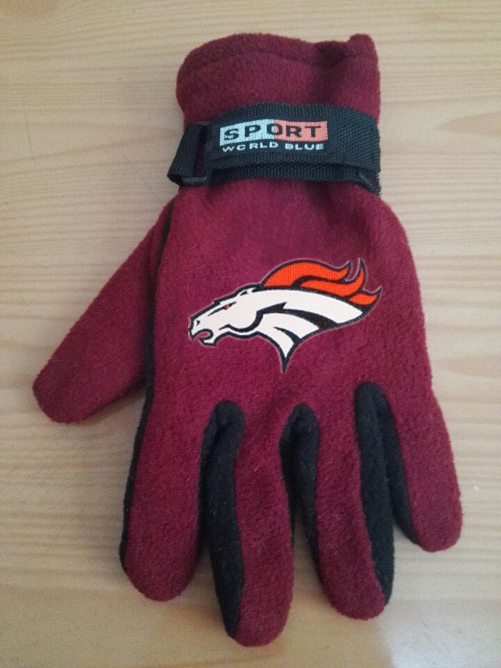 Broncos Winter Velvet Warm Sports Gloves7
