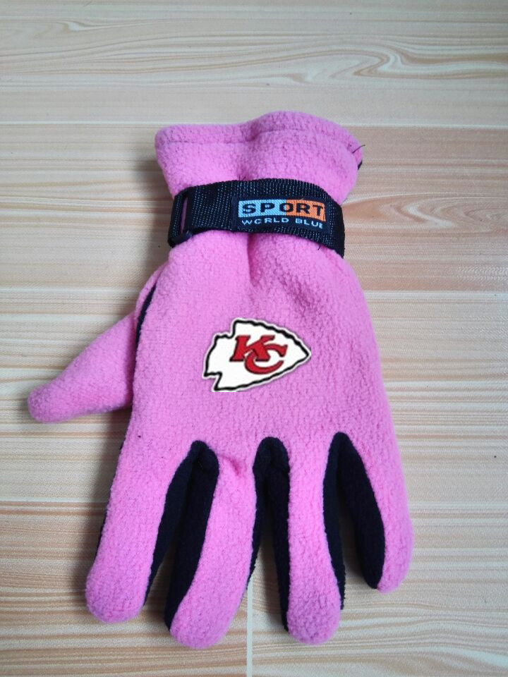 Chiefs Winter Velvet Warm Sports Gloves3