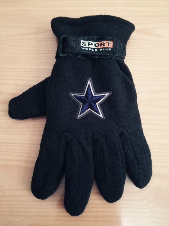 Cowboys Winter Velvet Warm Sports Gloves6