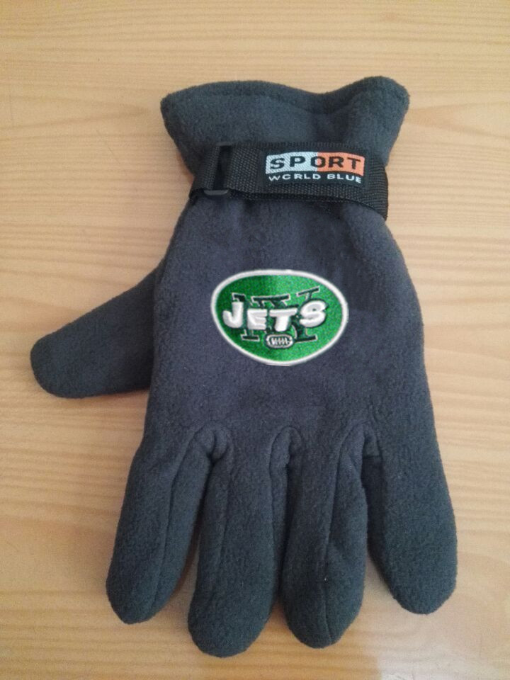 Jets Winter Velvet Warm Sports Gloves