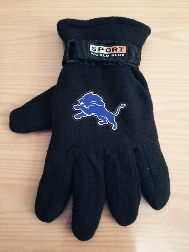 Lions Winter Velvet Warm Sports Gloves7