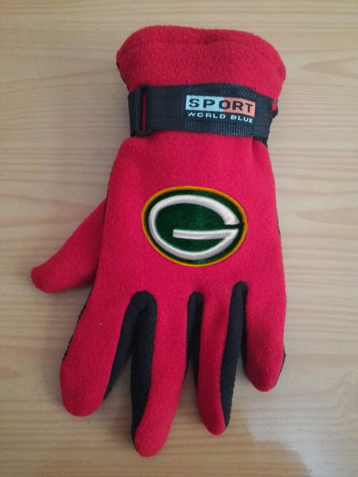 Packers Winter Velvet Warm Sports Gloves3