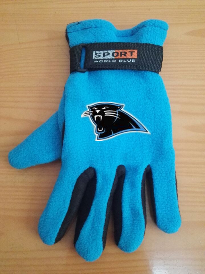 Panthers Winter Velvet Warm Sports Gloves4