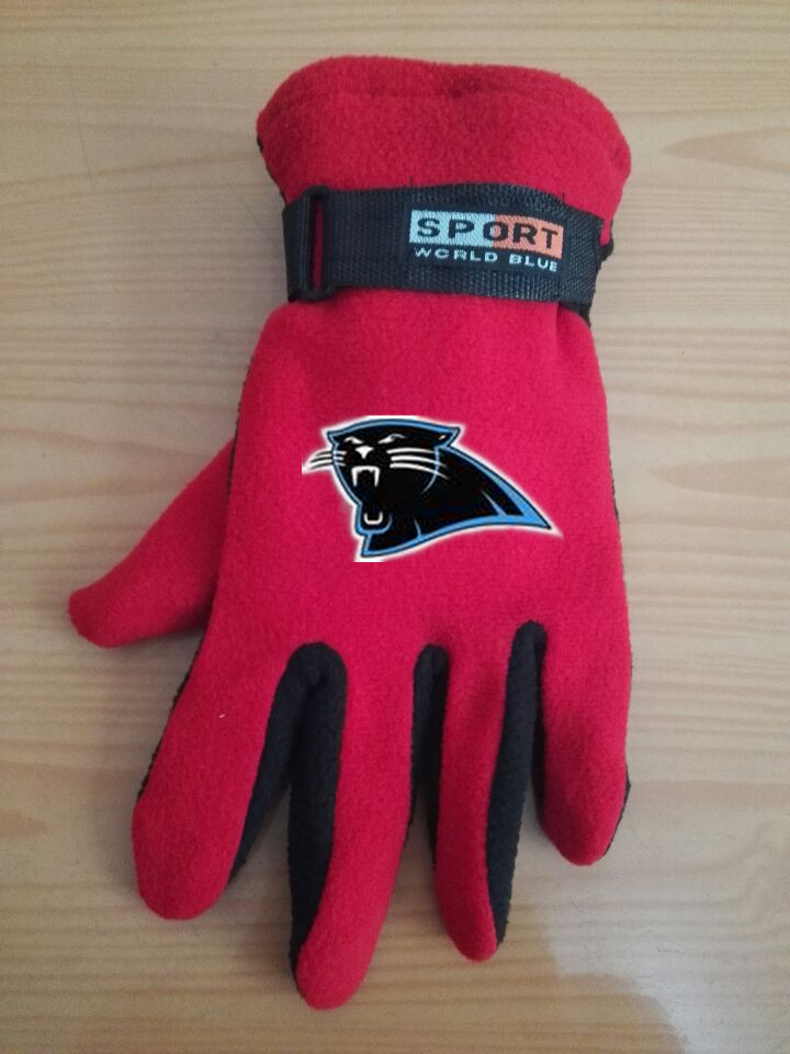Panthers Winter Velvet Warm Sports Gloves6