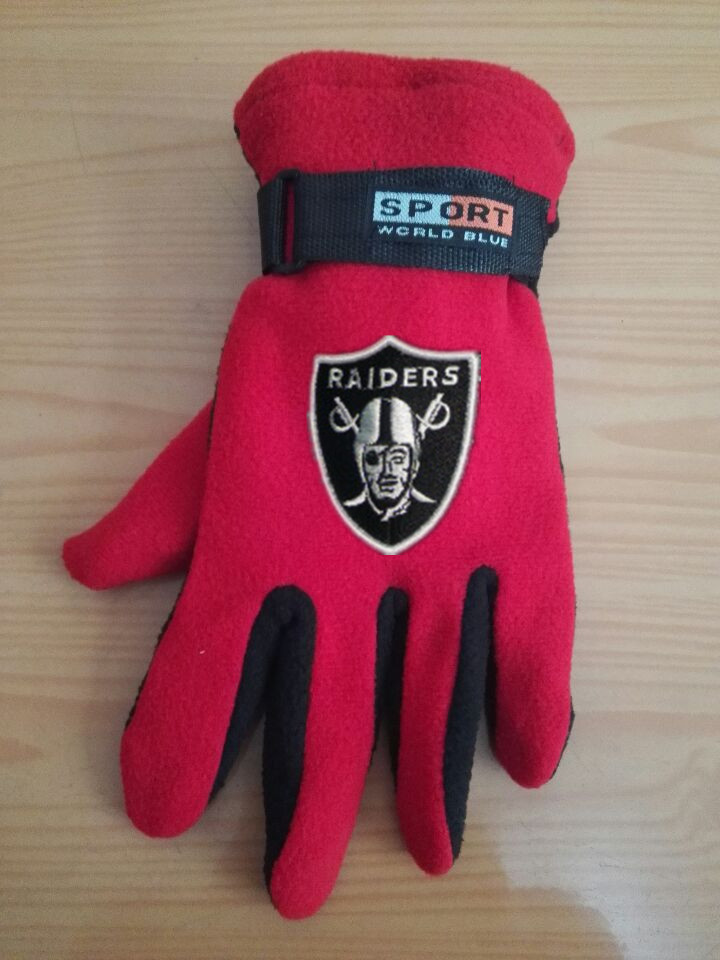 Raiders Winter Velvet Warm Sports Gloves4