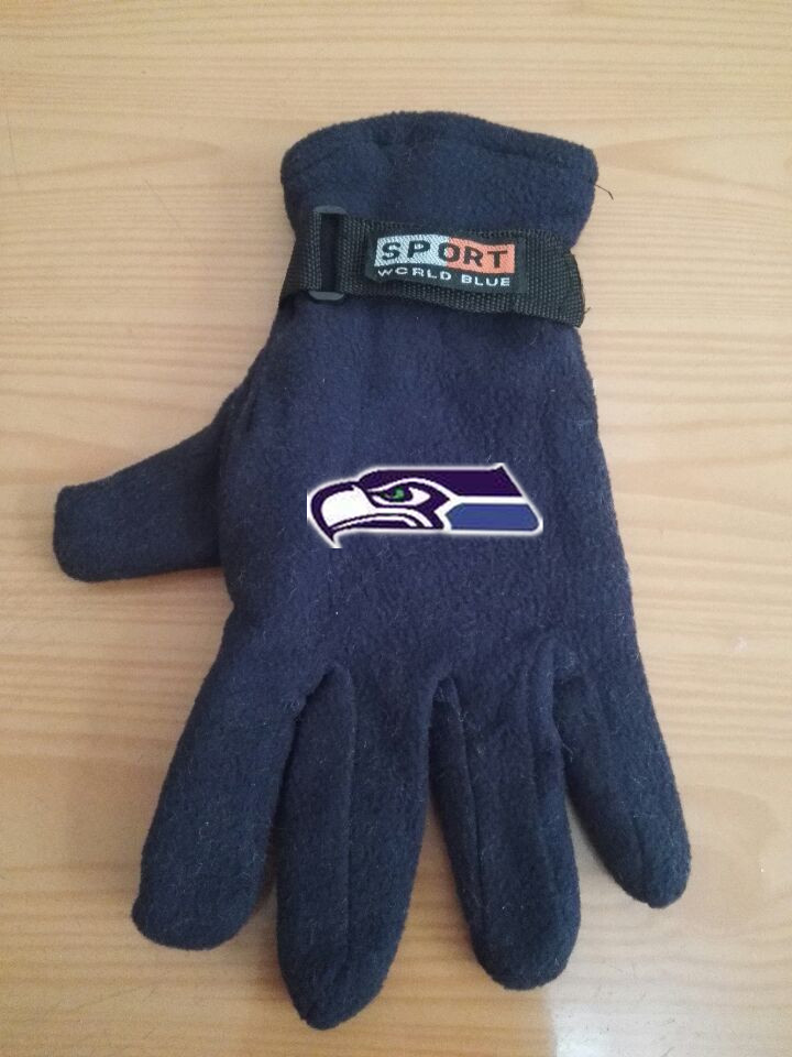 Seahawks Winter Velvet Warm Sports Gloves5