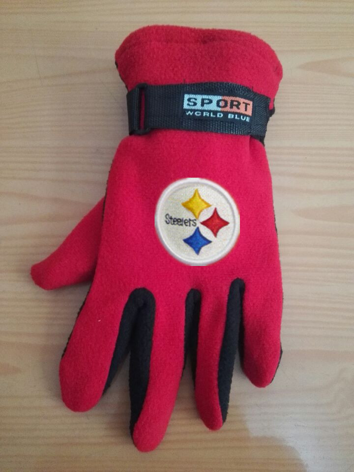 Steelers Winter Velvet Warm Sports Gloves5
