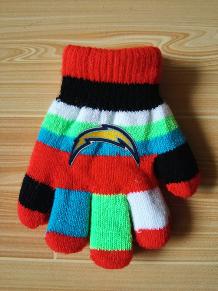 Chargers Kids Knit Gloves6