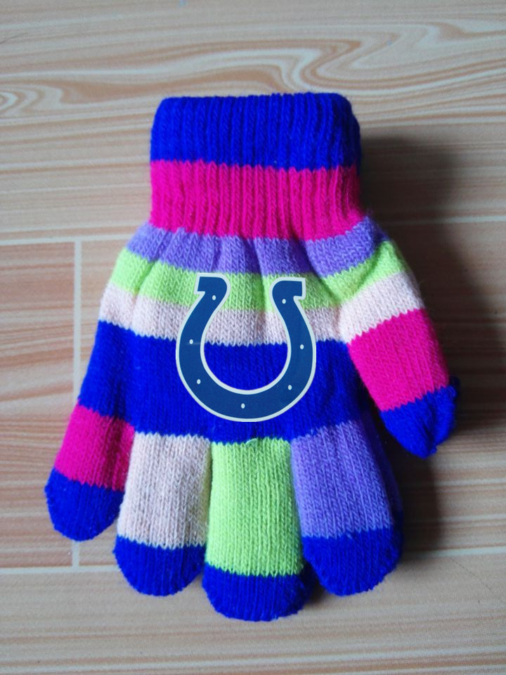Colts Kids Knit Gloves