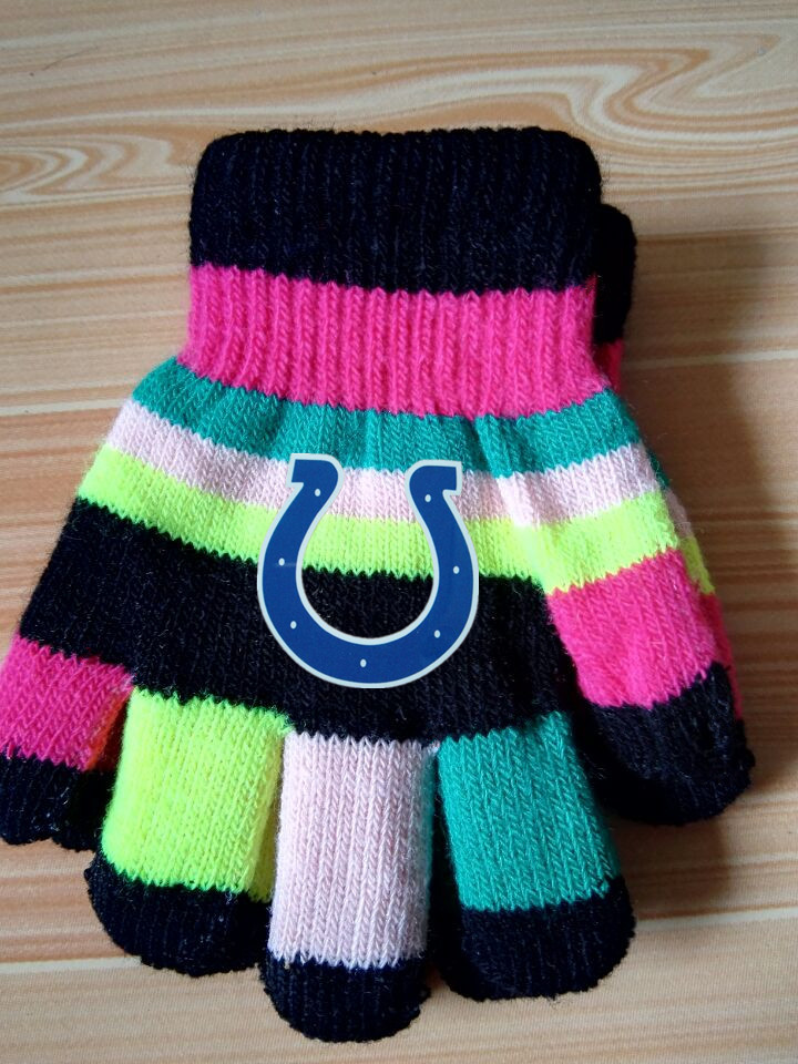Colts Kids Knit Gloves3
