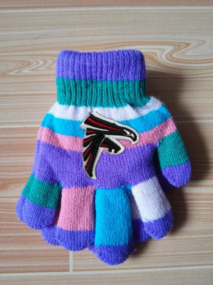 Falcons Kids Knit Gloves5