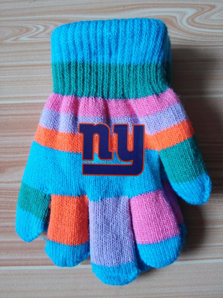 Giants Kids Knit Gloves2