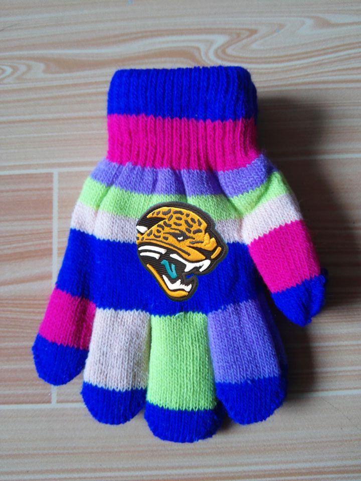 Jaguars Kids Knit Gloves