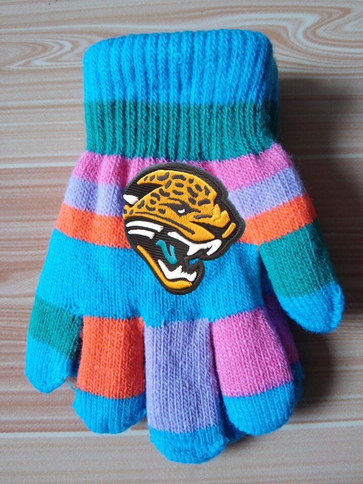Jaguars Kids Knit Gloves2