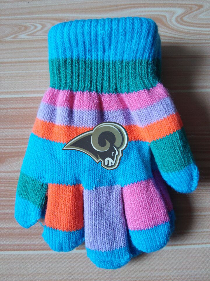 Rams Kids Knit Gloves2