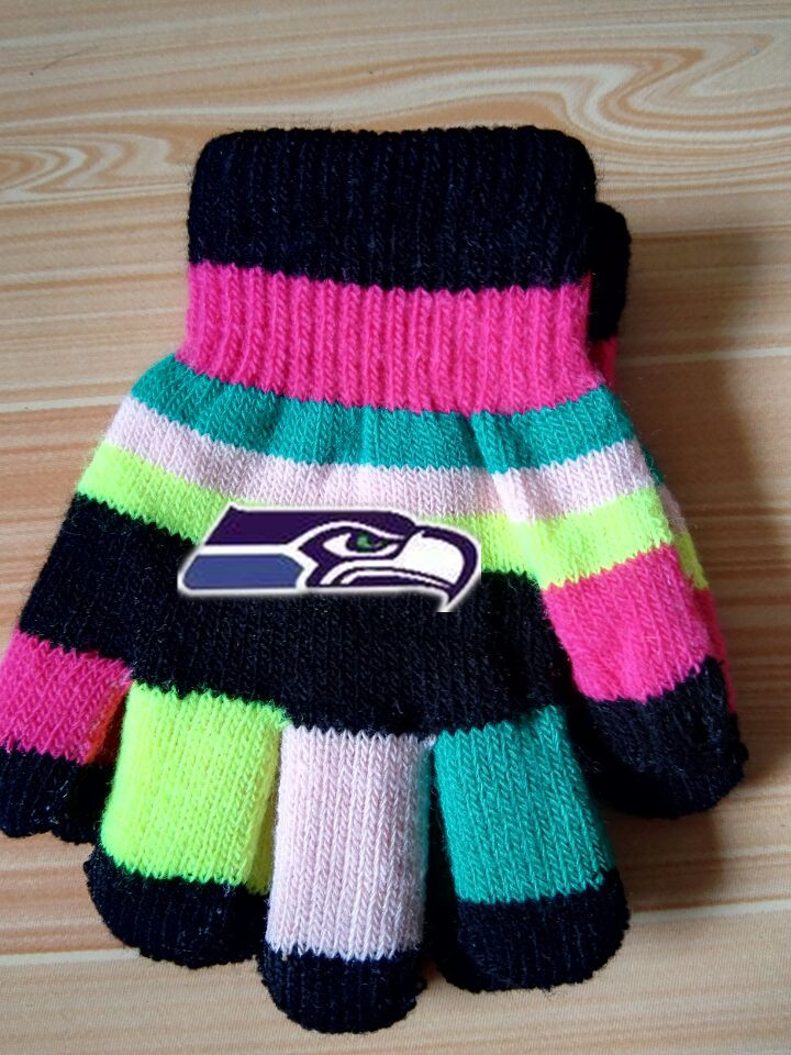 Seahawks Kids Knit Gloves4