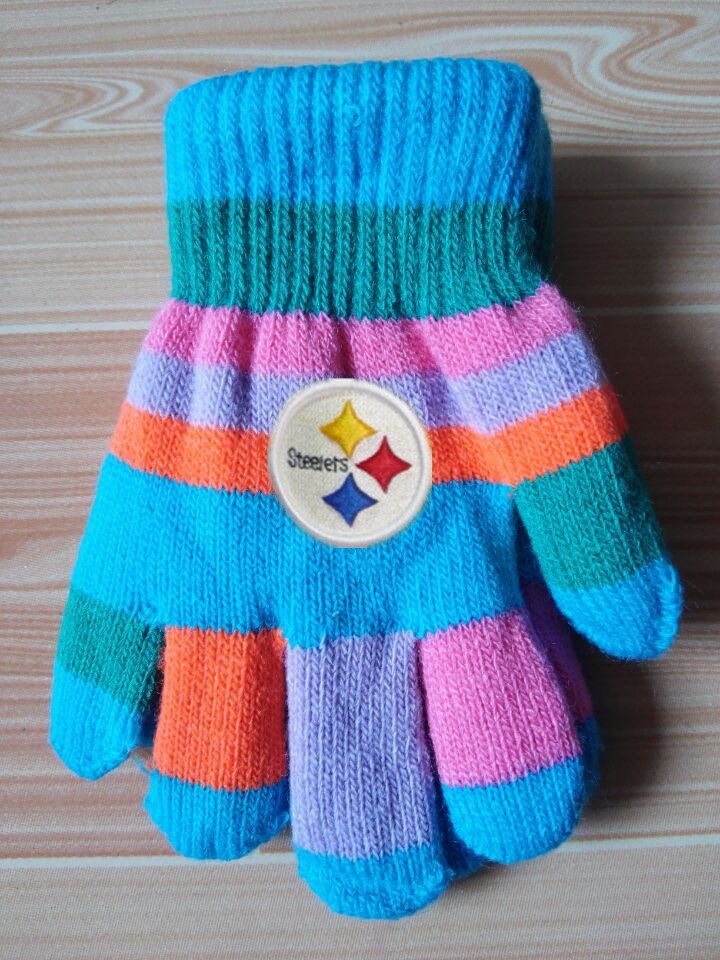 Steelers Kids Knit Gloves6