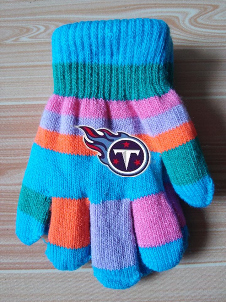 Titans Kids Knit Gloves2